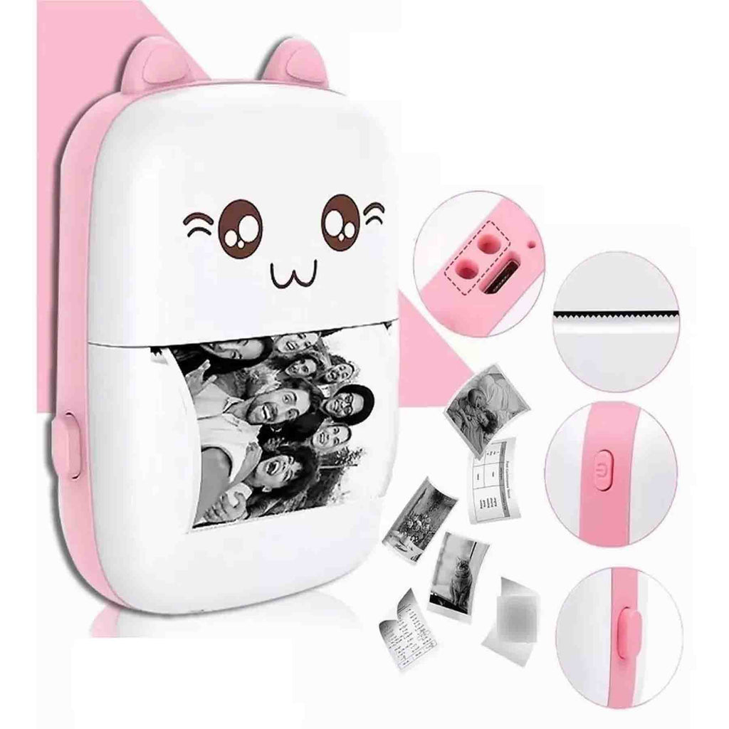 Mini Impresora Portátil Bluetooth Gato